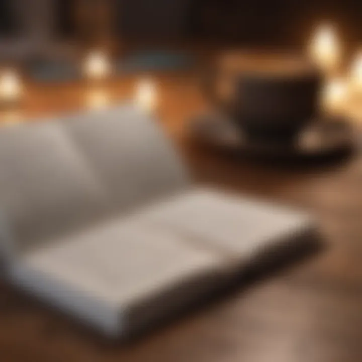 A journal open with notes and reflections for self-awareness