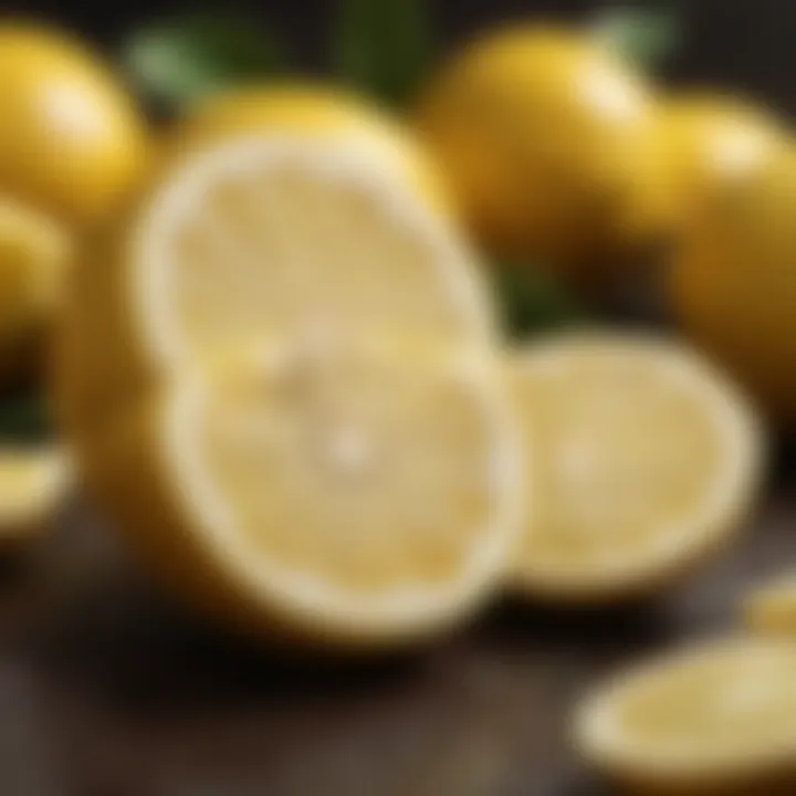 Tangy Treasure - Whole Lemon with Lemon Wedges