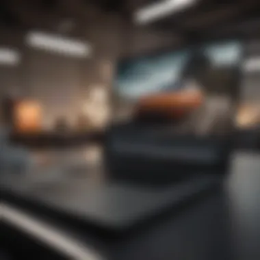 MacBook Pro displaying its high-performance capabilities in a professional environment.