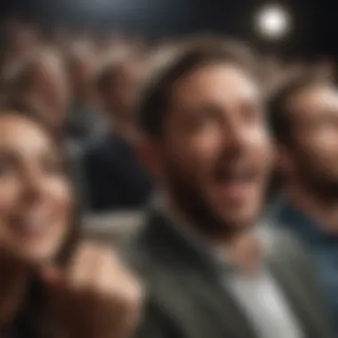 Positive Audience Reaction An audience reacting positively, showcasing engagement and inspiration