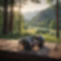 A serene landscape encouraging relaxation while listening to audiobooks