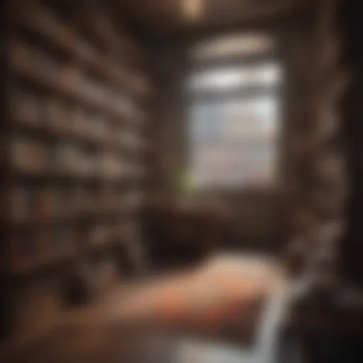 A cozy corner of a brick-and-mortar bookstore filled with second-hand books.