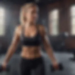 Dynamic workout session showcasing a variety of exercises for toning.