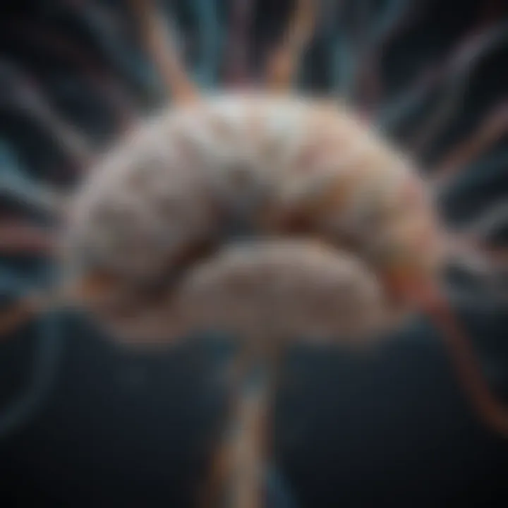 An abstract representation of brain activity highlighting positive thoughts