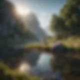 A serene landscape representing tranquility and peace of mind