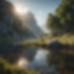 A serene landscape representing tranquility and peace of mind