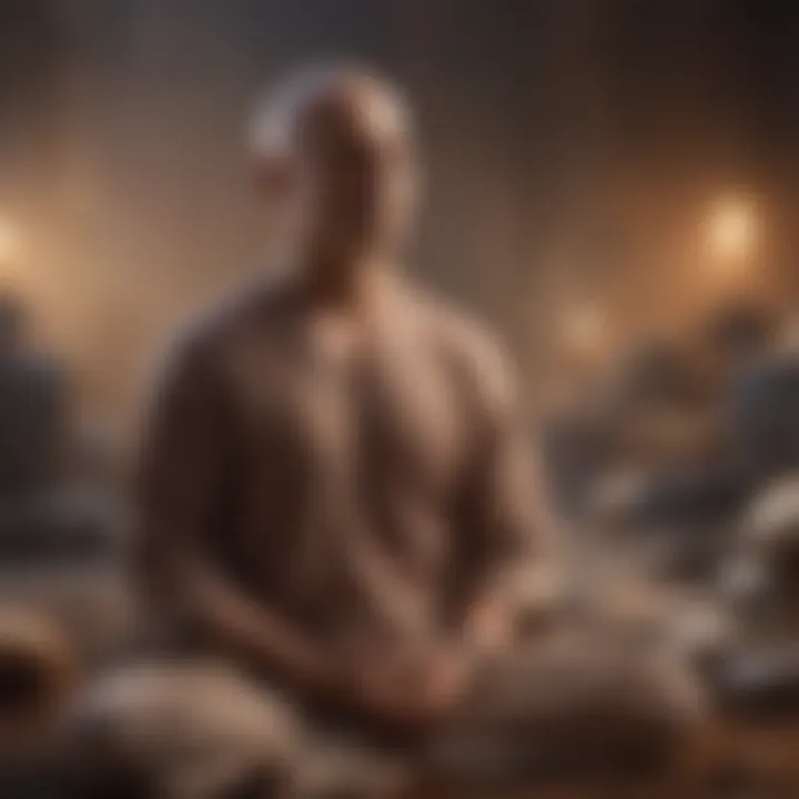 An illustration of various meditation techniques and styles
