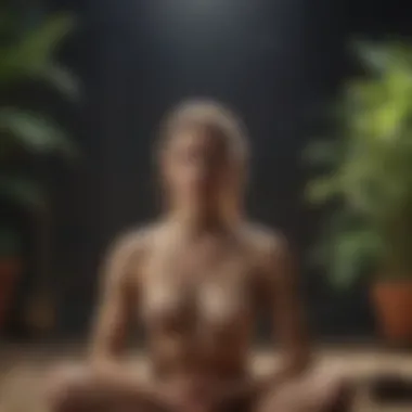 A visual representation showcasing the physiological benefits of meditation