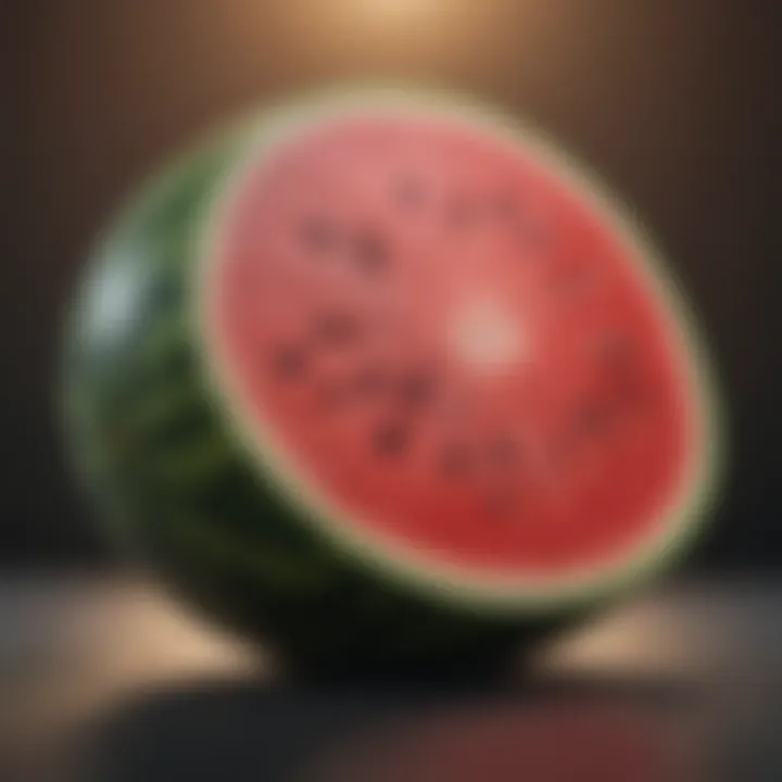 Infographic illustrating the nutritional benefits of watermelon