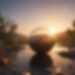 A serene landscape with a sunrise symbolizing new beginnings