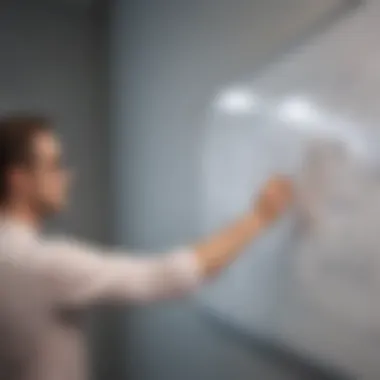 Productivity Tracking Techniques Professional checking off completed tasks on whiteboard