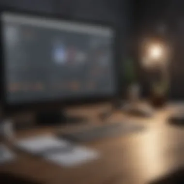 Optimizing Time Management Tools Professional using time tracking software on computer