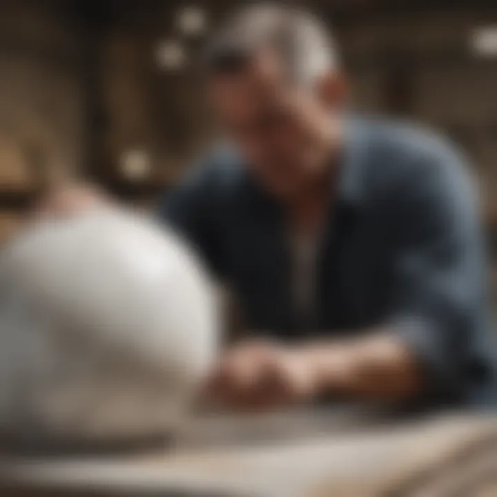 Sculptor shaping raw marble into a masterpiece