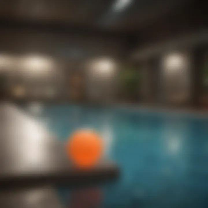 Hotel amenities like pool and gym facilities