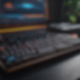 Engaging typing game interface displaying colorful graphics