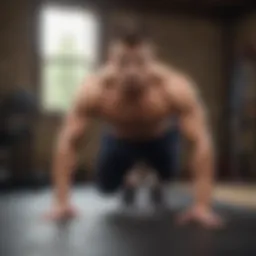 Athlete performing advanced bodyweight exercise