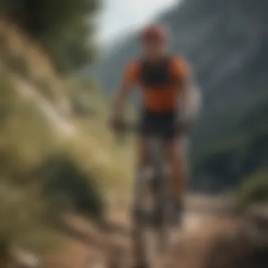 Conquer Weight Loss Goals with Cycling Challenges Cyclist on a challenging uphill climb