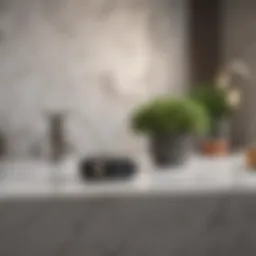 Sleek and modern movement tracker on a marble countertop