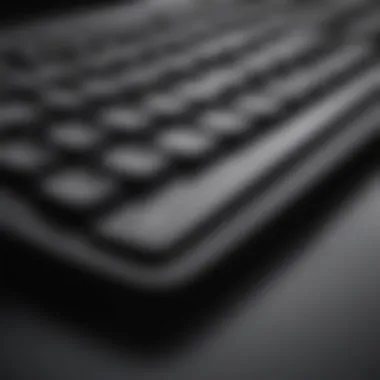 Wireless keyboard with sleek modern design