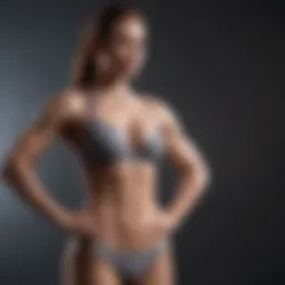 Sculpted physique achieving weight loss