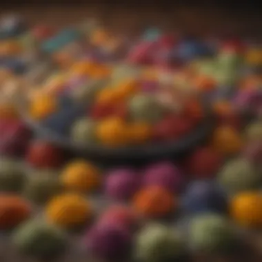 Vibrant Array of Colorful Tea Ingredients Variety of colorful tea ingredients
