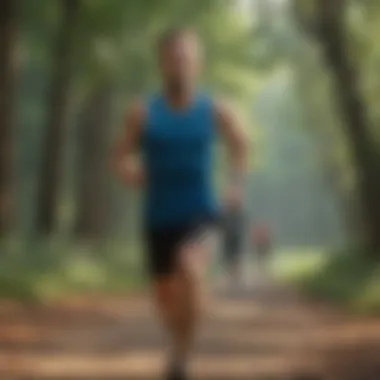 An outdoor running session promoting an active lifestyle