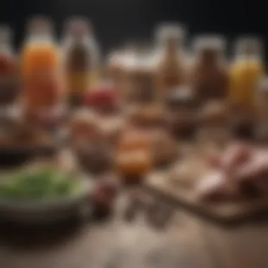 Nutrition Essentials for Bodybuilders Visual representation of diverse nutrition sources for bodybuilding