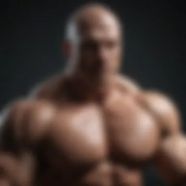 Psychological Resilience in Bodybuilding Illustration depicting mental resilience and focus in bodybuilding