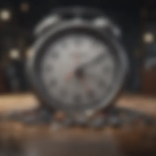 An abstract representation of time management concepts