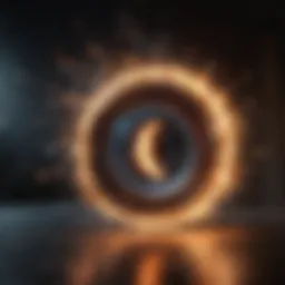 Abstract representation of a creative spark igniting