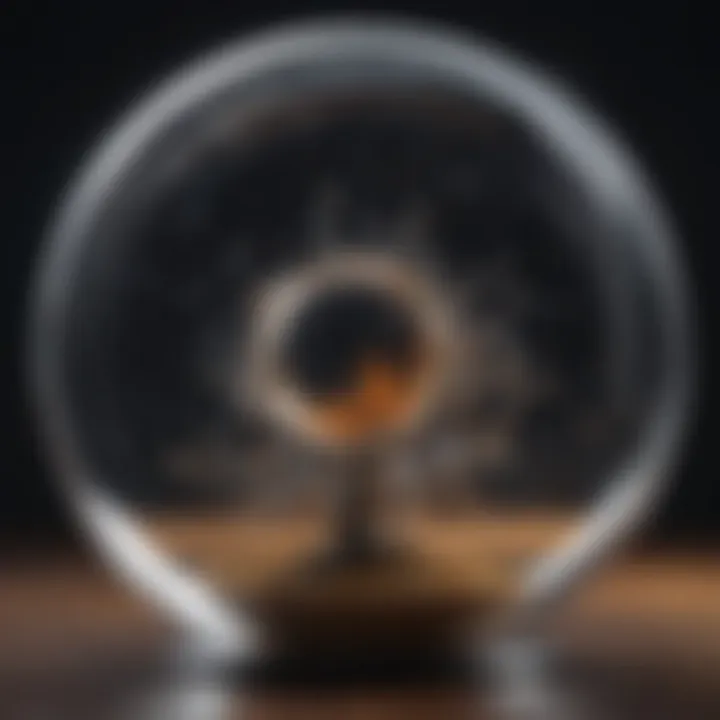 Abstract visualization of a mind expanding with creativity