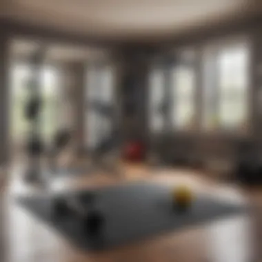 Create Your Ideal Home Workout Space Home gym setup with weights and resistance bands