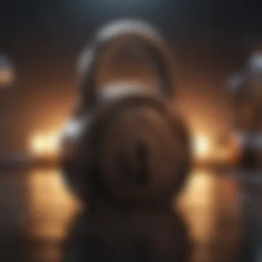 Illustration symbolizing unlocking potential with a key in a lock