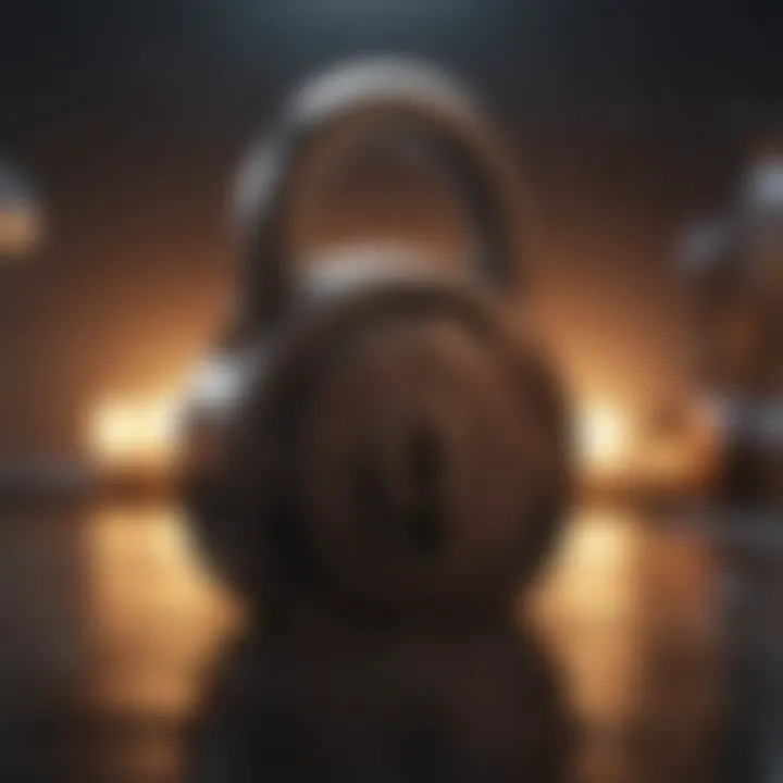Illustration symbolizing unlocking potential with a key in a lock
