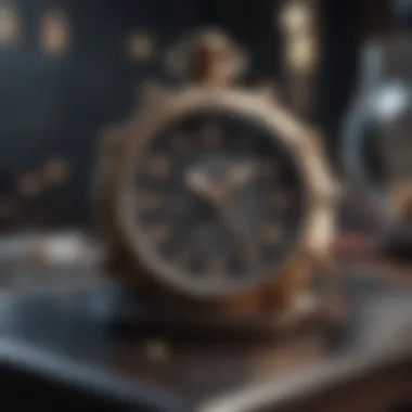 Chronicles of Efficiency Timepiece symbolizing efficiency