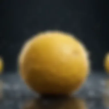 Vibrant Vitality - Whole Lemon with Water Droplets