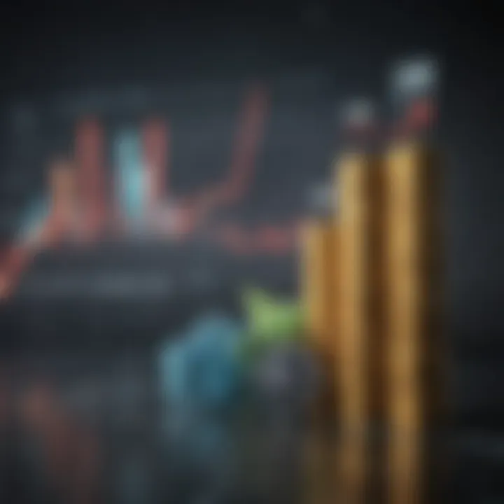 An array of financial graphs and charts illustrating wealth growth over time.