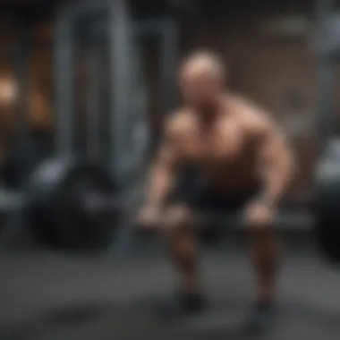 Mastering Squats for Muscle Growth Senior man performing squats with barbell in a gym