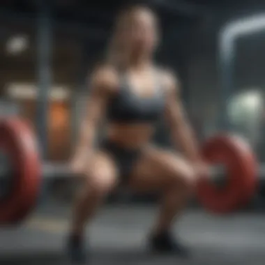 Empower Your Routine with Weightlifting Powerful weightlifting session showcasing strength and determination.