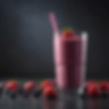 Refreshing Berry Smoothie for Healthy Snacking Fresh Fruit Smoothie with Mixed Berries and Chia Seeds