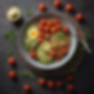 Satisfying Quinoa Bowl for Balanced Nutrition Protein-Packed Quinoa Bowl with Avocado and Cherry Tomatoes