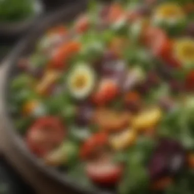 Vibrant Nutrient-Rich Salad for Weight Loss Healthy Salad with Fresh Greens and Colorful Vegetables
