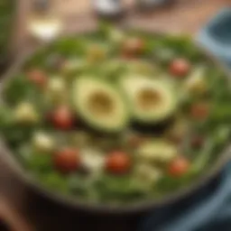 Luscious Avocado Salad with Fresh Greens
