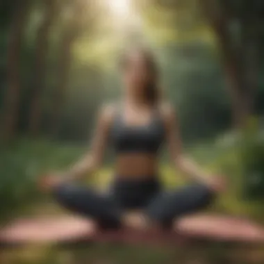 Cultivating Inner Balance Through Yoga Yoga practitioner in a peaceful outdoor setting